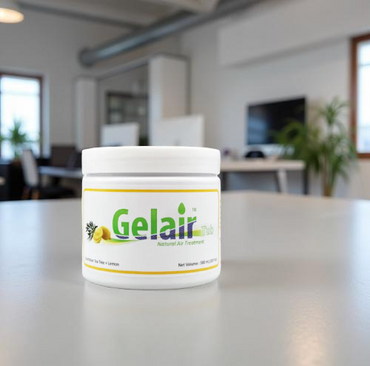 Gelair™ Air Purifying Tubs with natural Tea Tree Oil and lemon scent for mold and odor control in home spaces
