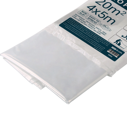 Shield Guard Pro waterproof plastic protection sheet 40m² for painting and furniture covering